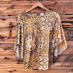 CHICO’S | Yellow Flowy Blouse XS